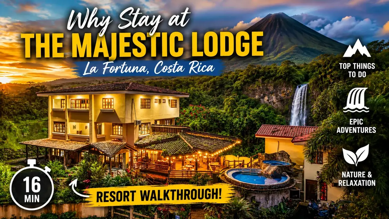 The Majestic Lodge, La Fortuna Costa Rica — full property walkthrough