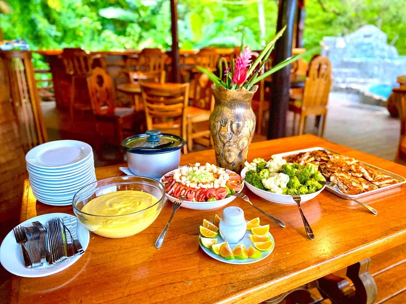 Amazing food at The Majestic Lodge in La Fortuna Costa Rica